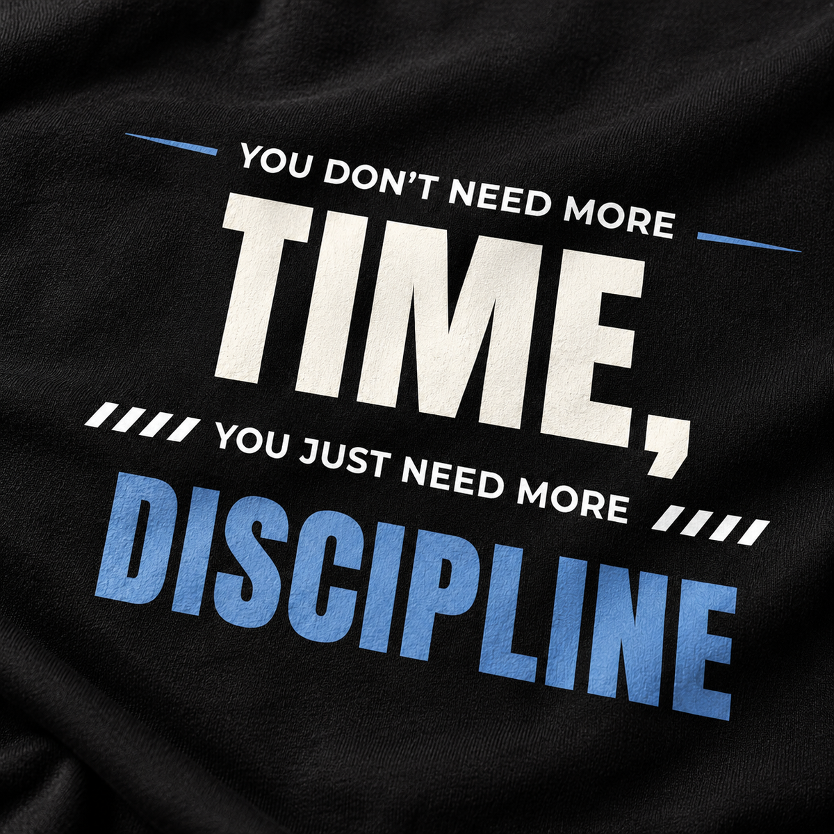 Time Discipline – Men’s Stretch Gym T-Shirt – Black