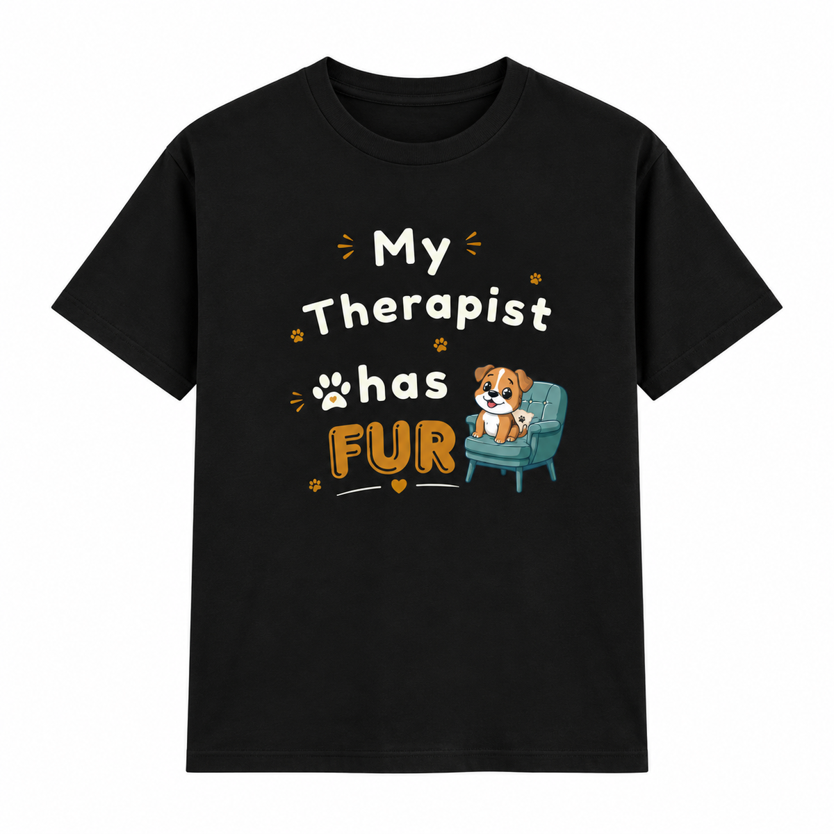 Therapist Has Fur – Unisex Classic T-Shirt - Black
