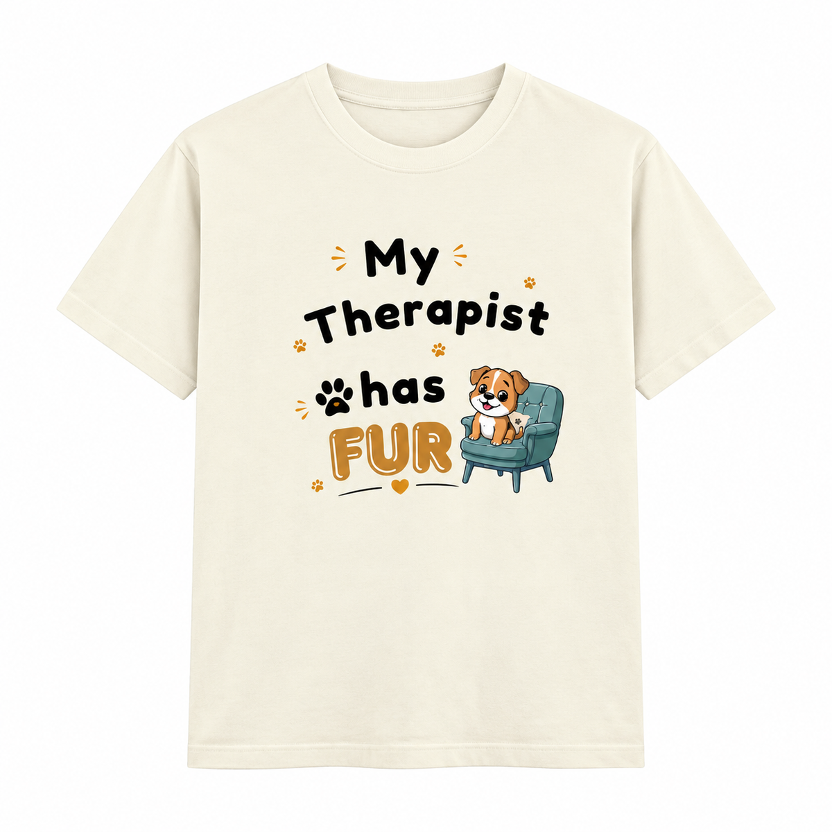 Therapist Has Fur – Unisex Classic T-Shirt - Off White