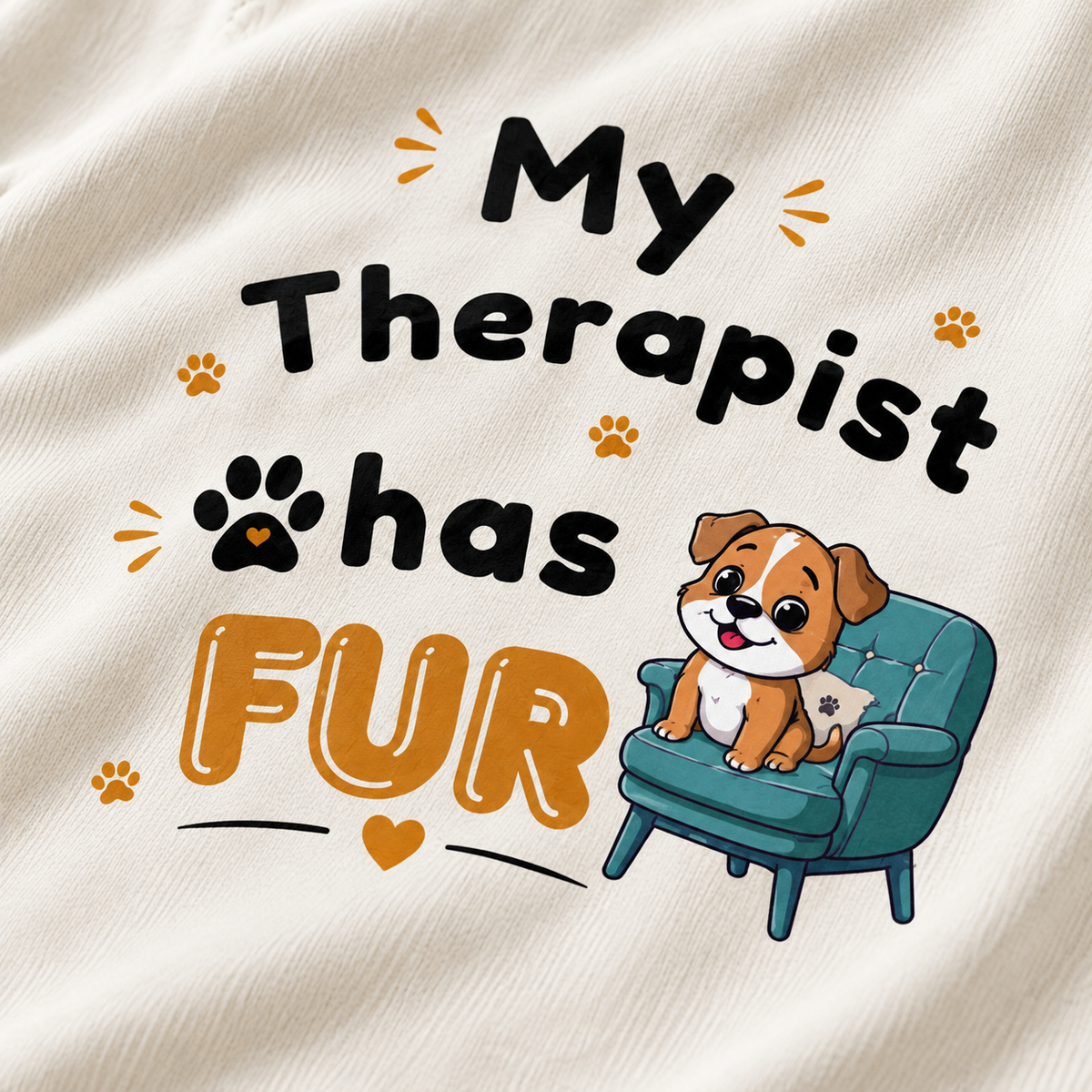 Therapist Has Fur – Unisex Classic T-Shirt - Off White