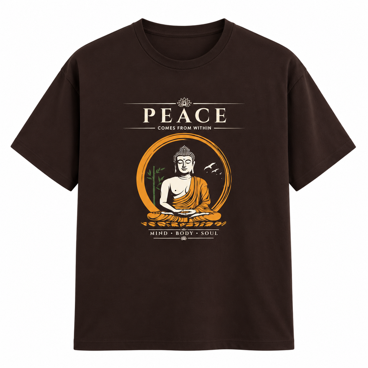 Peace Within – Unisex Classic T-Shirt - Coffee Brown