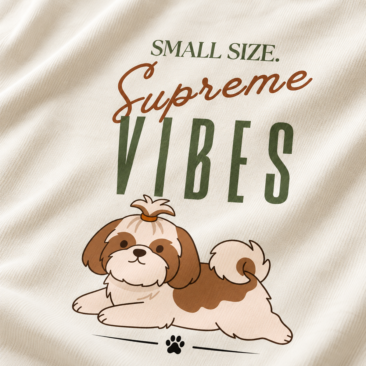 Shih Tzu Vibes – Unisex Classic T-Shirt – Off White