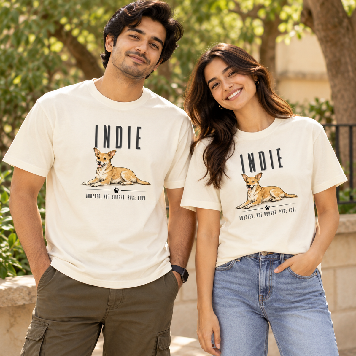 Indie Love – Unisex Classic T-Shirt – Off White