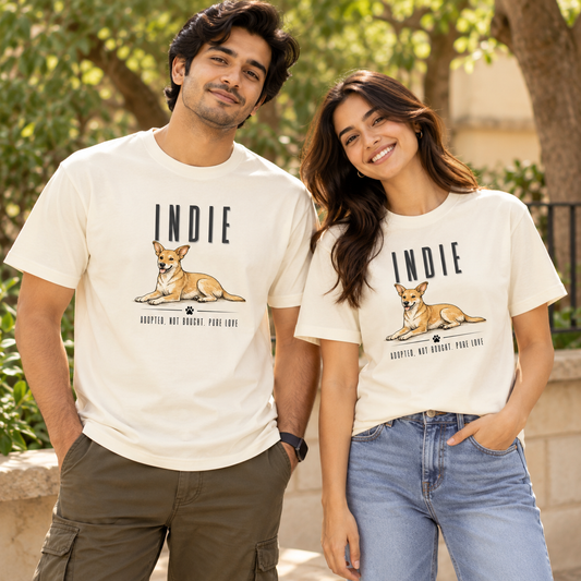 Indie Love – Unisex Classic T-Shirt – Off White
