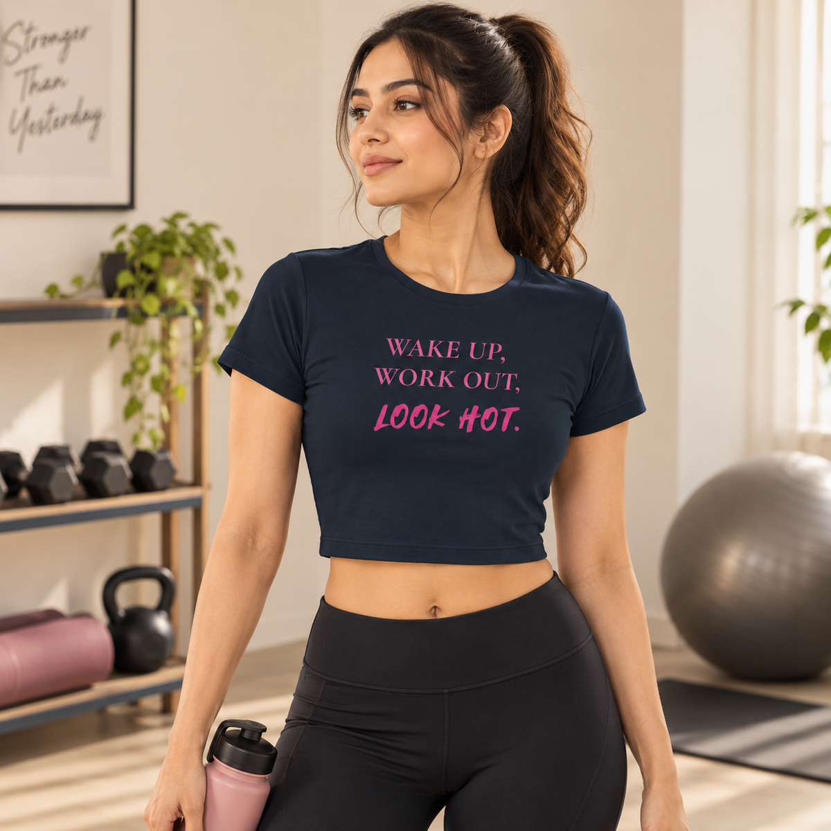 Look Hot – Women's Crop Top - Navy Blue