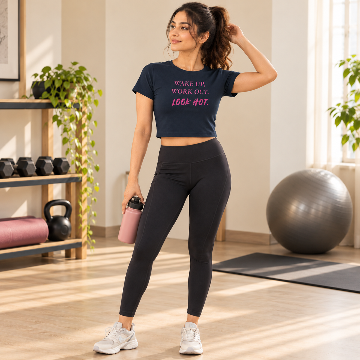 Look Hot – Women's Crop Top - Navy Blue