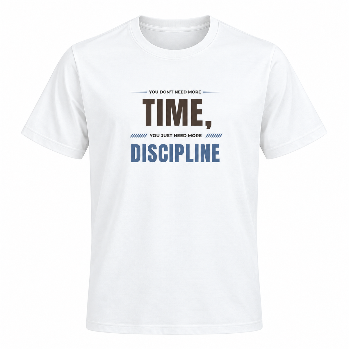Time Discipline – Men’s Stretch Gym T-Shirt – White